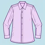 light purple button-up dress shirt image